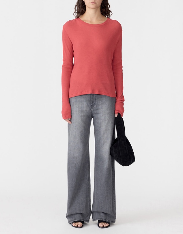 Bassike - Sheer Rib LS T-Shirt