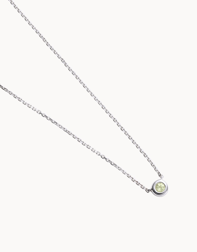 Kirstin Ash - Petite Birthstone Necklace August Peridot