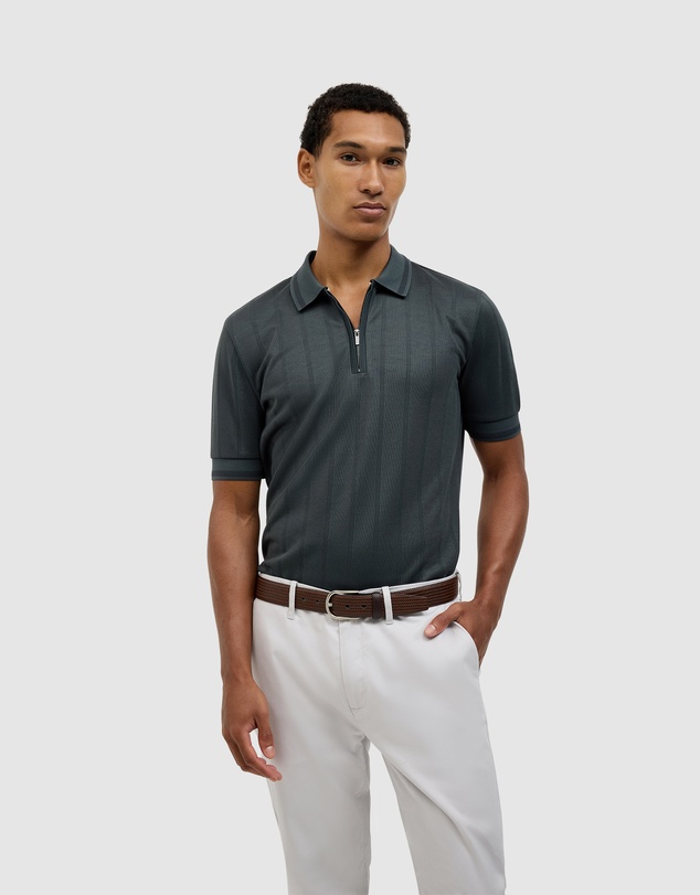 Politix - Davis Zip-up Knit Polo
