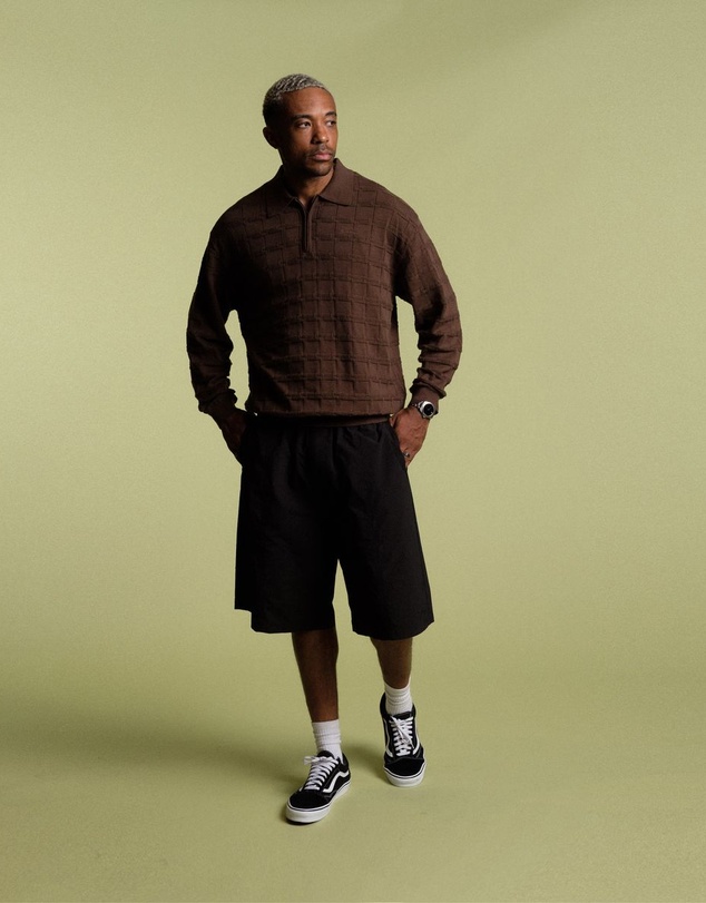 STUDENTS - Knight Knitted L/S Polo Sweater