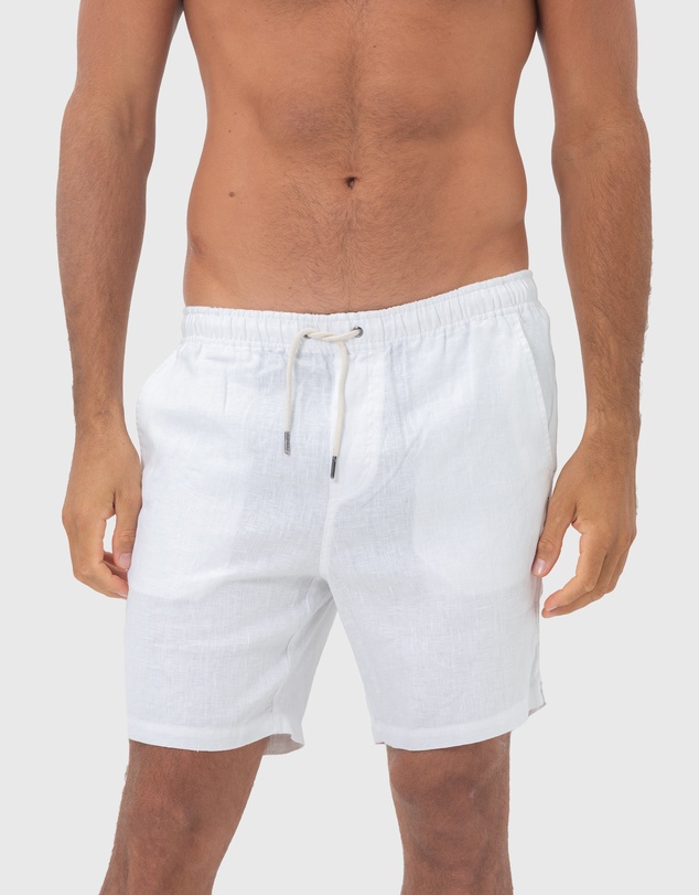Coast Clothing - Linen Shorts- White