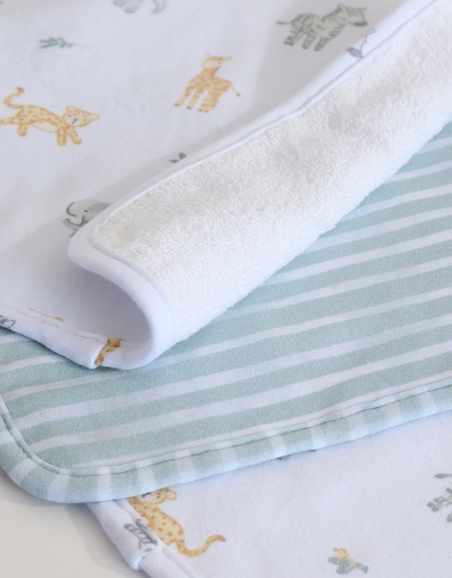 Living Textiles - 3 Pack Organic Wash Cloths - Roam & Roar