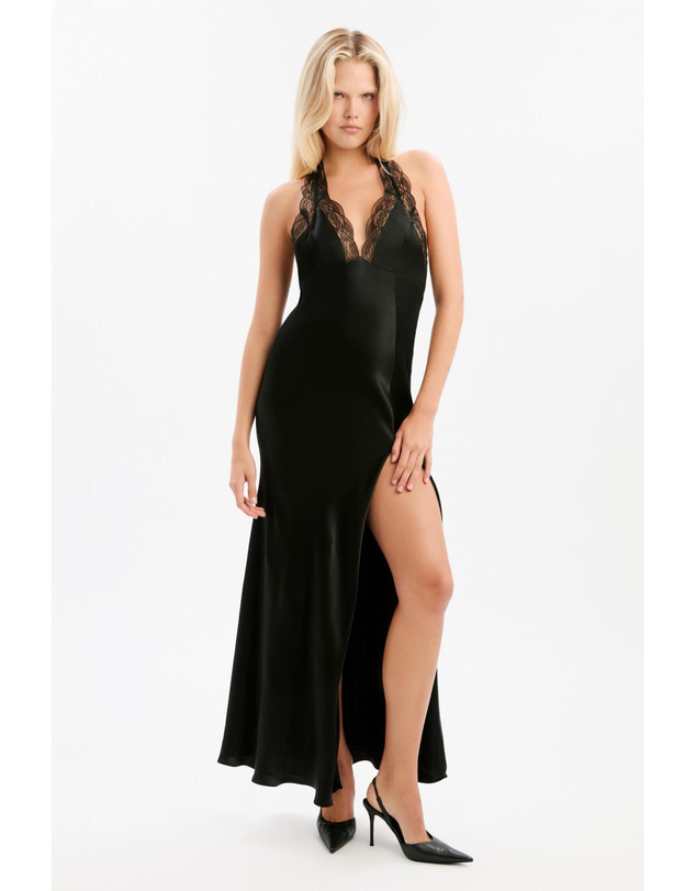 Bardot - Roselyn Halter Neck Maxi Dress
