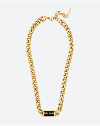 Palm Angels - Martino GP Plaque Chain Necklace