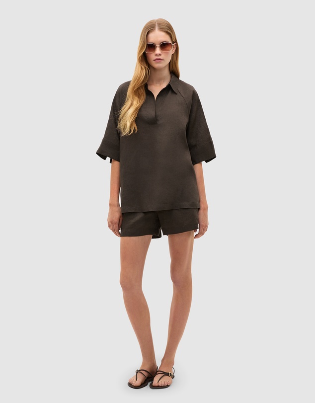 Seed Heritage - Core Linen High Rise Short
