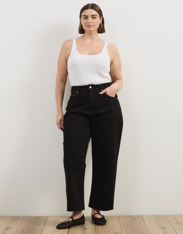 Atmos&Here Curvy - Milla Straight Leg Jeans