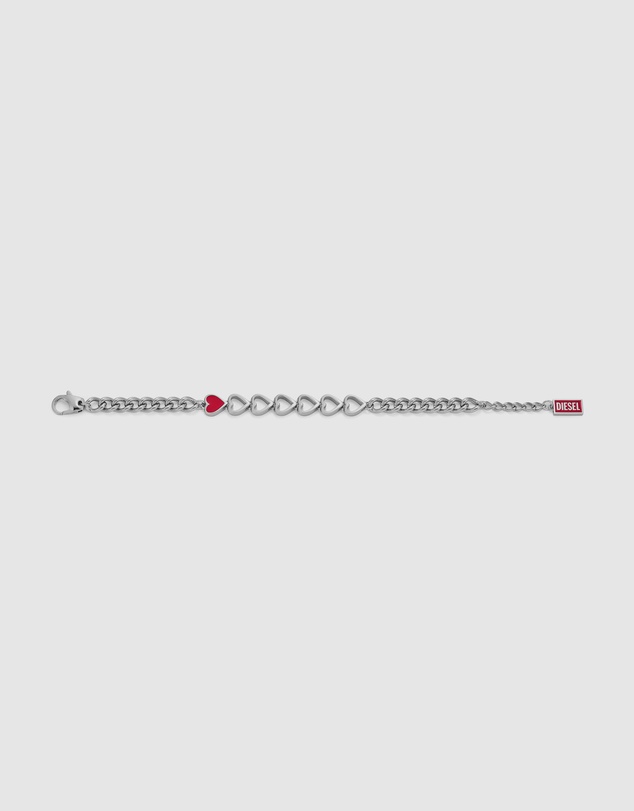 Diesel - D Logo Silver Bracelet