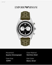 Emporio Armani - Green Chronograph Watch