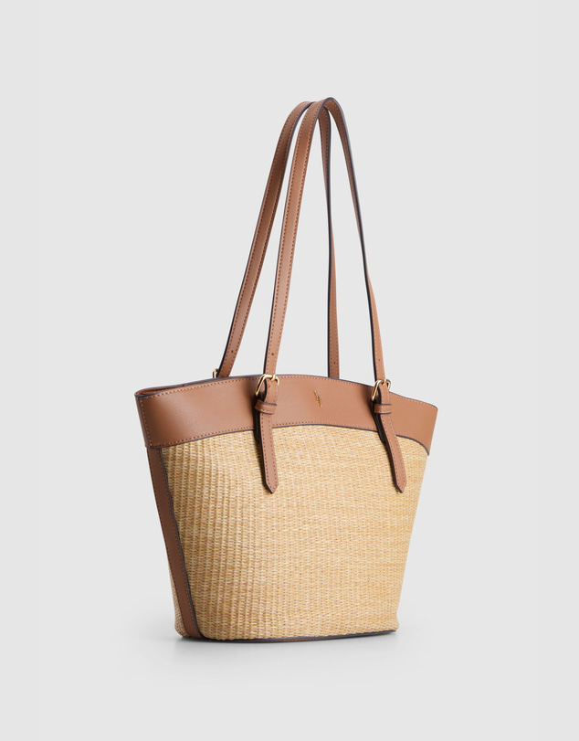 Laura Jones - Solene Straw Tote Bag