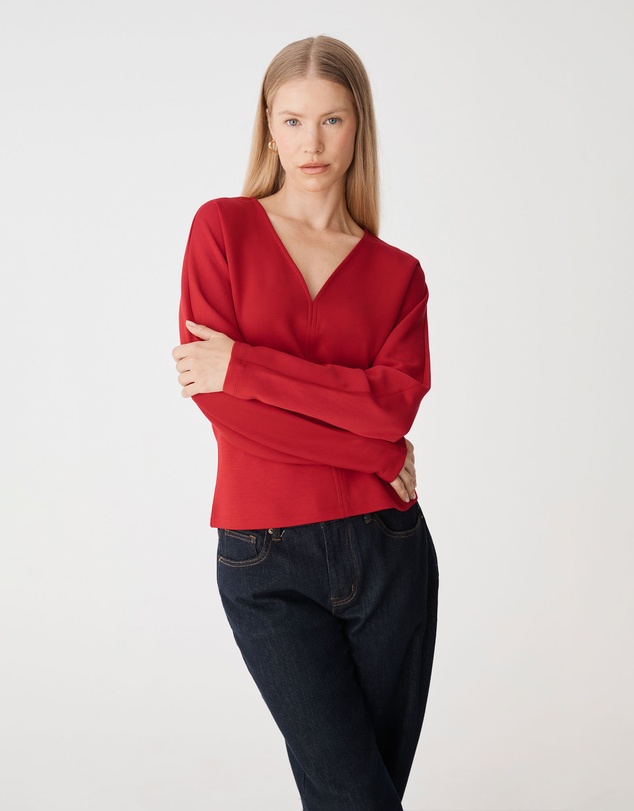 Forcast - Tate V-Neck Dolman Sleeve Top