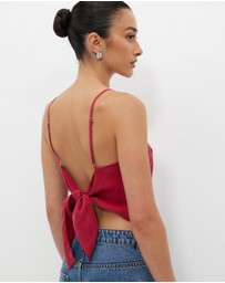 Calli - Cupro Scarf Top