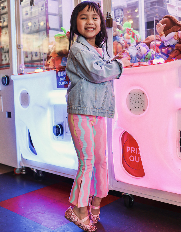 Rock Your Kid - Candy Stripe Bonnie Flare Legging