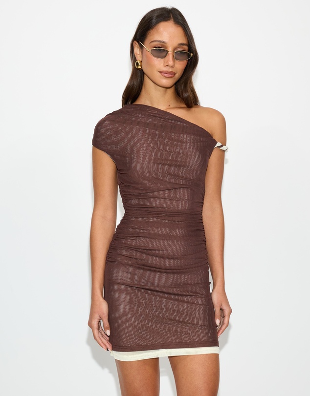 Dazie - Santino Contrast Mesh Mini Dress