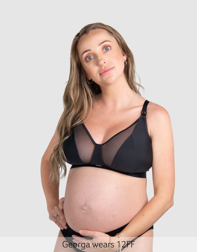 Hotmilk Maternity Lingerie - Flawless Full Cup Plunge Nursing Bra - Wirefree