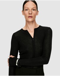 ARKET - Half-Zip Wool Top