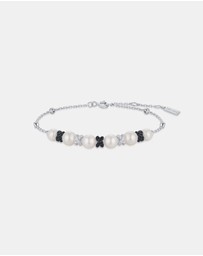 Ania Haie - Two-Tone Sparkling Braided Shell Pearl Bracelet