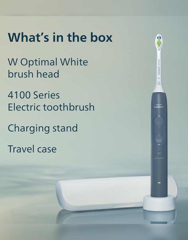 Philips - Philips Sonicare 4100 Electric Toothbrush Marine Blue