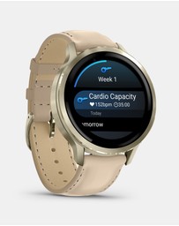 Garmin - Venu 4, 41mm, Leather Band