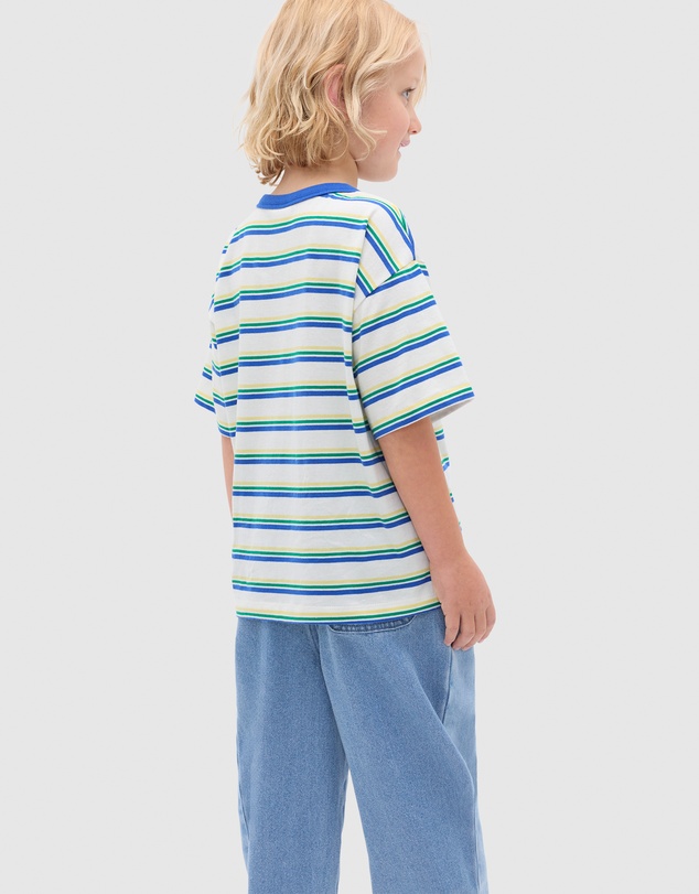 Seed Heritage - Multi Stripe Logo Tee