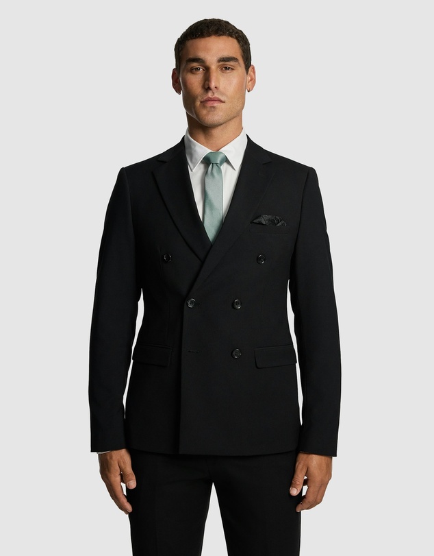 yd. - Dante Double Breasted Stretch Suit Jacket