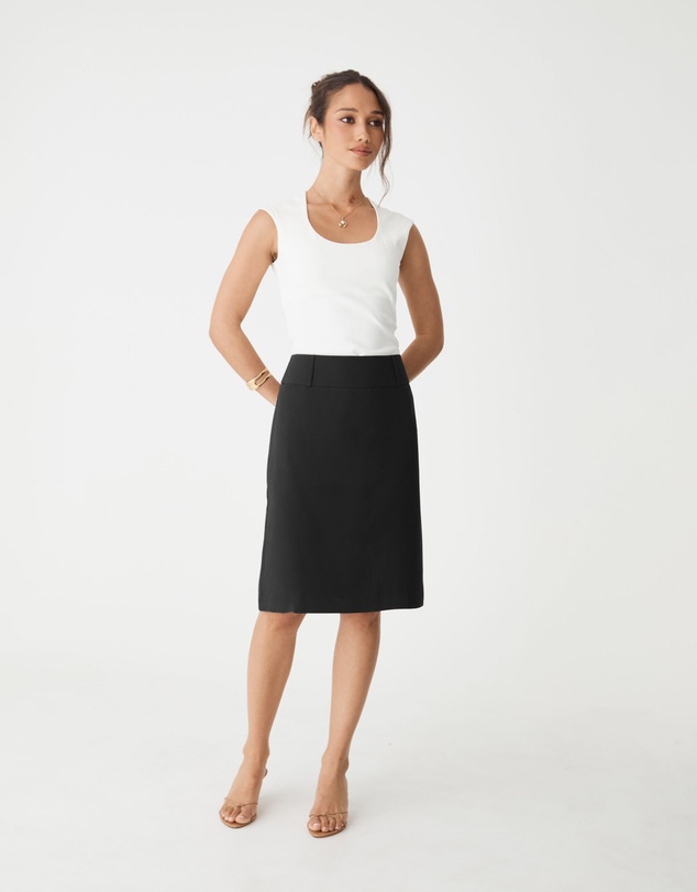 Forcast - Veronica Straight Crepe Skirt