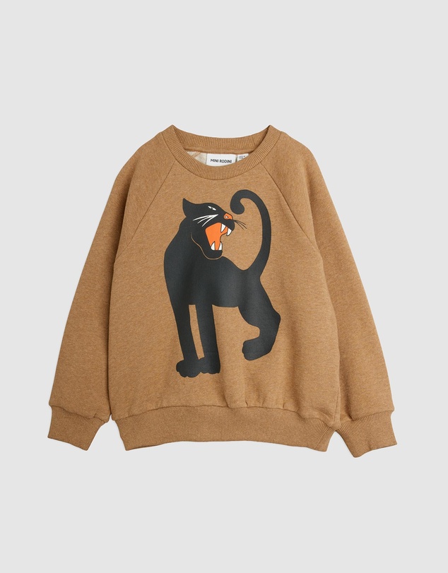 Mini Rodini - Panther SP Melange Sweatshirt - Babies-Teens