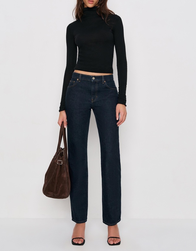 Reformation - Greer Mid Rise Straight Jeans