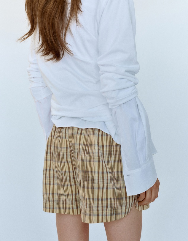 M.N.G - Straight Checked Shorts