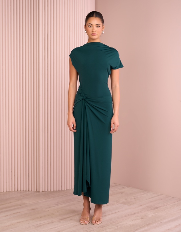 Azzurielle - Reynolds Boat Neck Maxi Dress