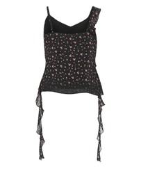 City Chic - Waverly Frill Print Top