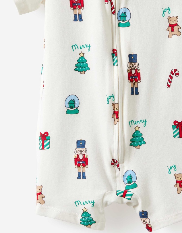 Cotton On Kids - Growie Short Sleeve Zip Romper