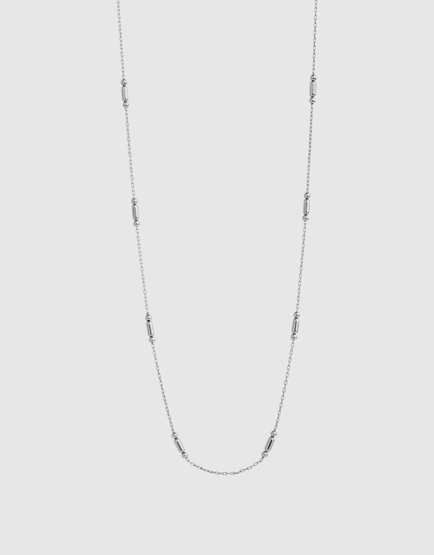 Najo - Piantina Silver Necklace (45cm+ext)