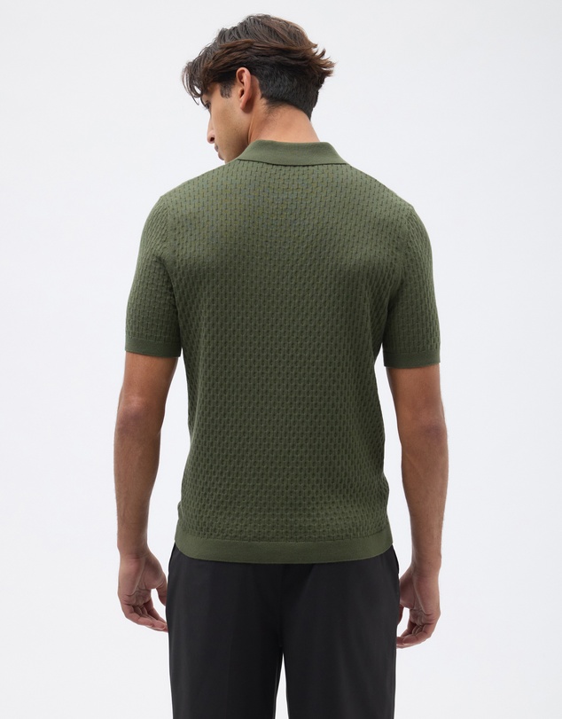 AERE - Honey Comb Knit Polo
