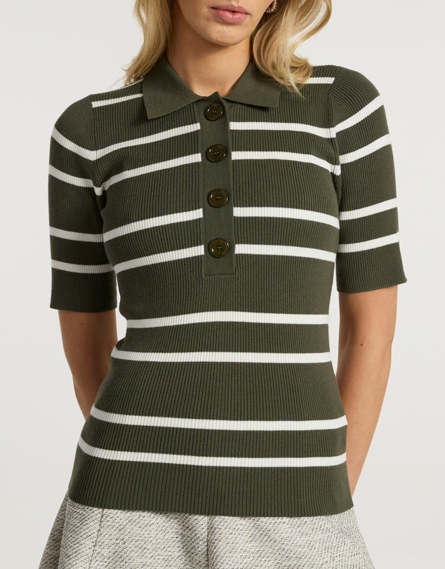 Marcs - Leila Stripe Knit Polo