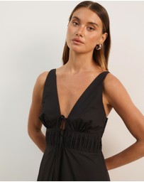 Atmos&Here - Sofie Cotton Poplin Midi Dress