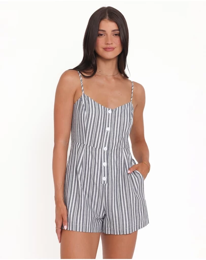 Petal & Pup - Reesa Playsuit - Smoke Stripe