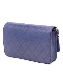 Pre-Loved by Azura Reborn - Pre-Loved CC Calfskin Double Stitched Wallet on Chain
