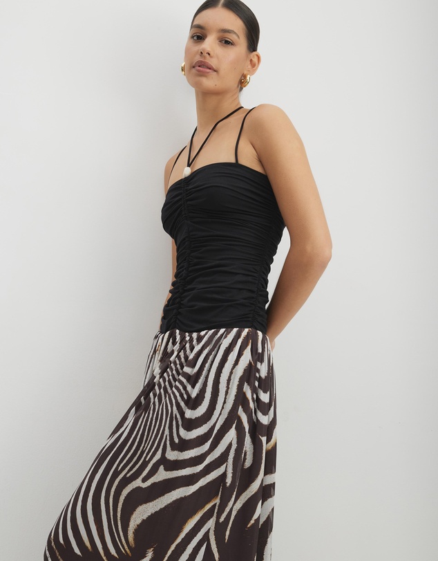 AERE - Katriel Resin Trim Maxi Dress