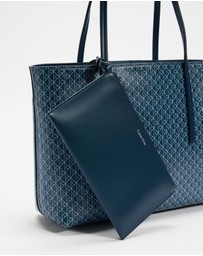 Calvin Klein - Emblem All Over Print Small Tote Bag