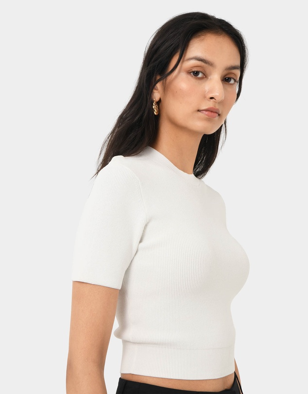 Forcast - Murphy Crop Knit Top
