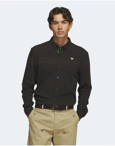 adidas Originals - Originals Twistknit Button Up Polo Shirt Mens