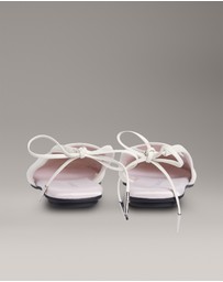 Calvin Klein - Leather Slingback Ballerinas