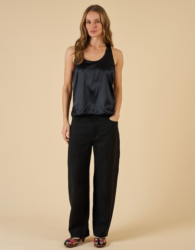 CAMIXA - Aosta Linen Barrel Pants