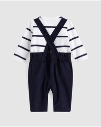 Tommy Hilfiger - Corduroy Dungarees & Long Sleeve Top Set - Babies