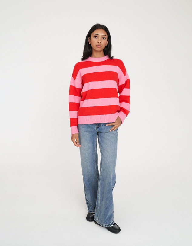 Huffer - Kenzie Stripe Knit Crew