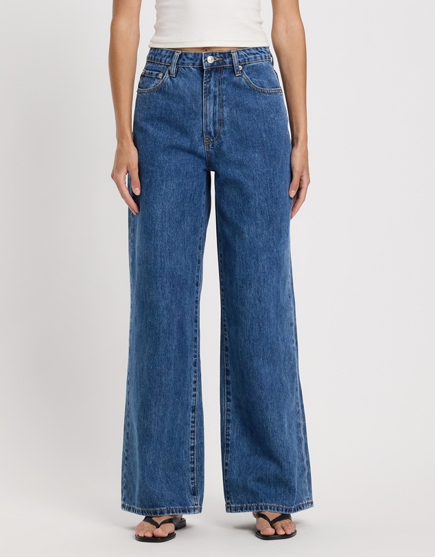 AERE - High Rise Wide Leg Jeans