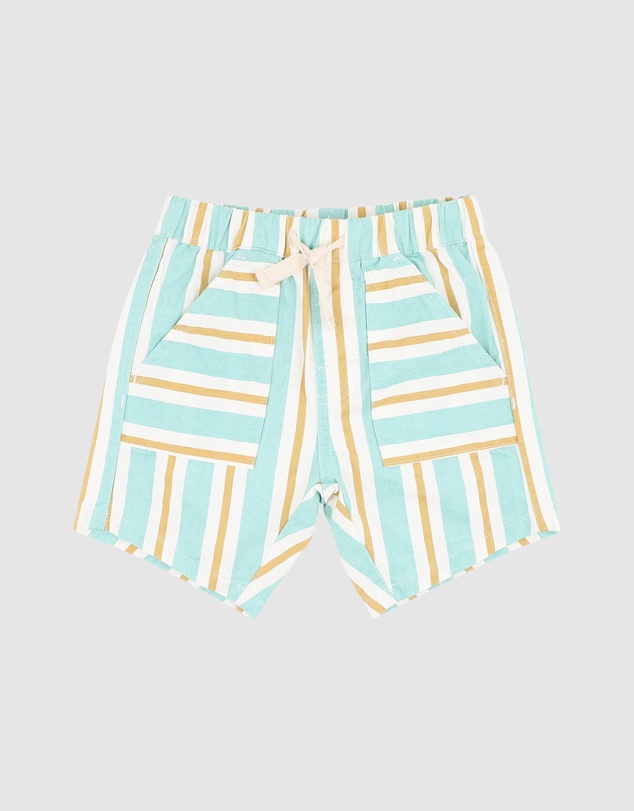 Fox & Finch - Surfs Up Stripe Shorts - Kids
