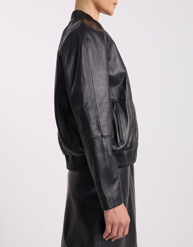 David Lawrence - Ellen Leather Bomber Jacket