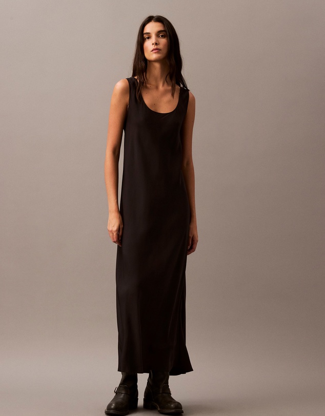 Calvin Klein - Twill Midi Slip Dress