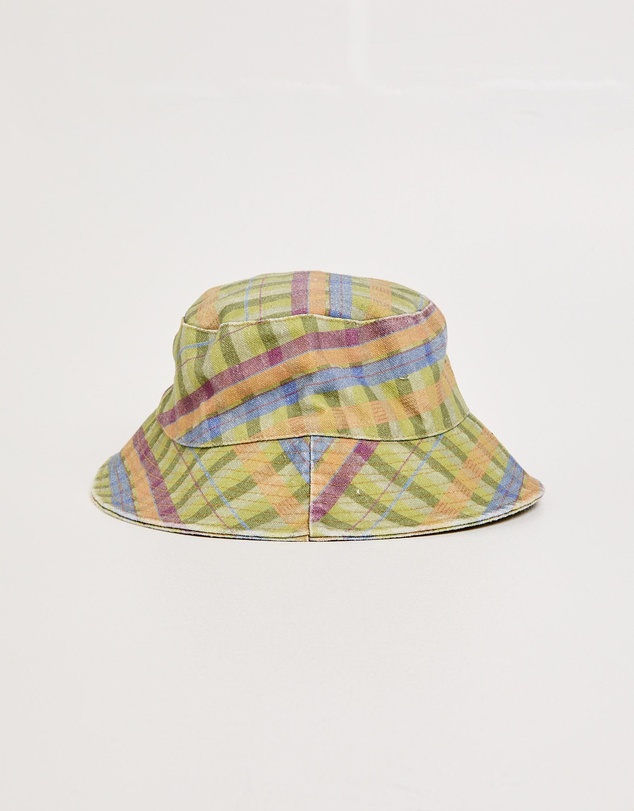 Subtitled - Aloha Moss Gingham Bucket Hat